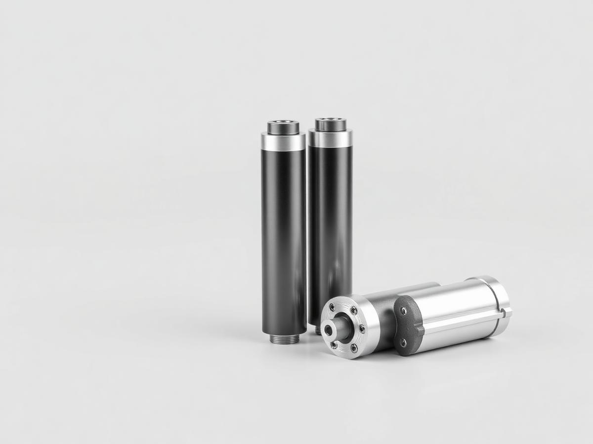 Pneumatic and compact cylinders