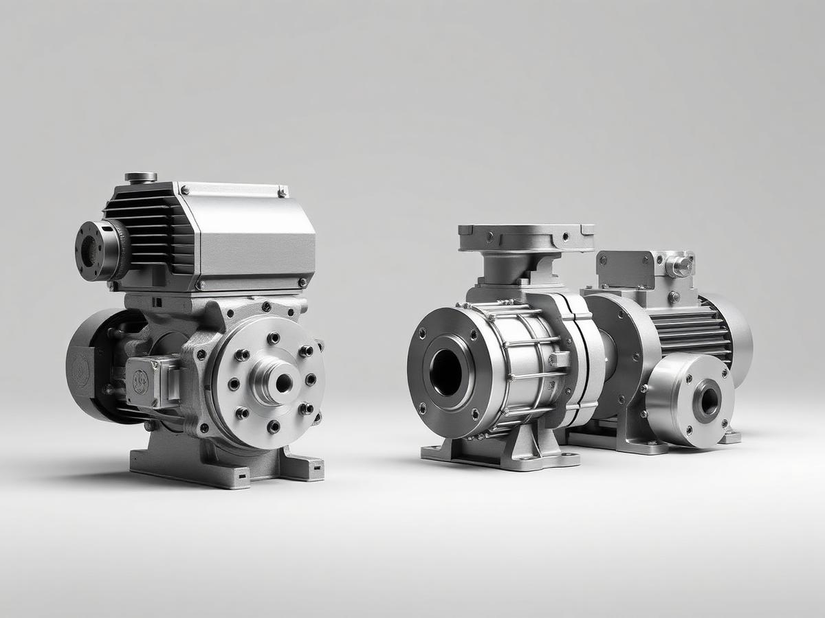 Hydraulic gear and vane pumps